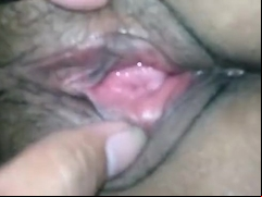 Asian wife pussy close up